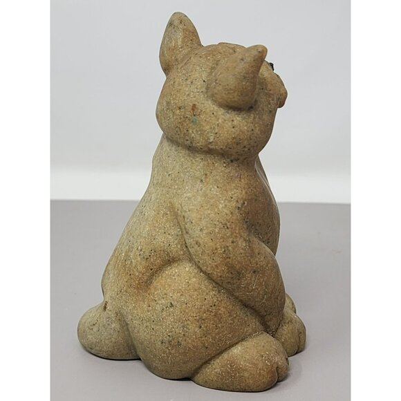 Chico Quarry Critters Second Nature Design‎ Sandstone Cat Figurine - Picture 4 of 10
